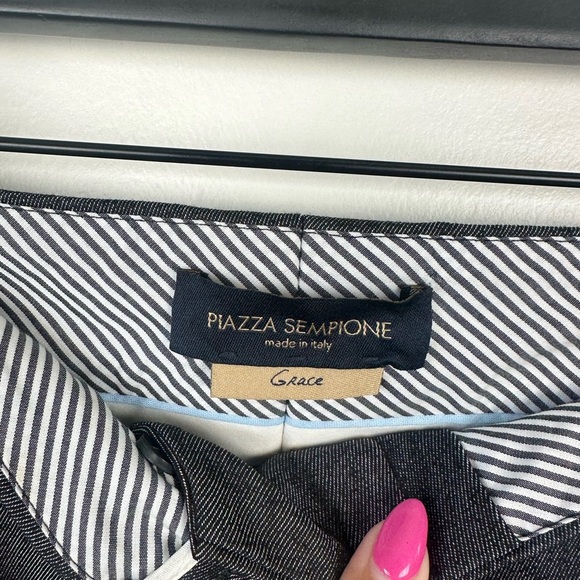 Like New Piazza Sempione Grace Grey Crop Trousers Size 42 (US 6) - Picture 3 of 5